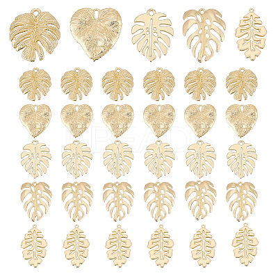 Monstera Leaf Pendant Sets DIY-PH0013-15-1
