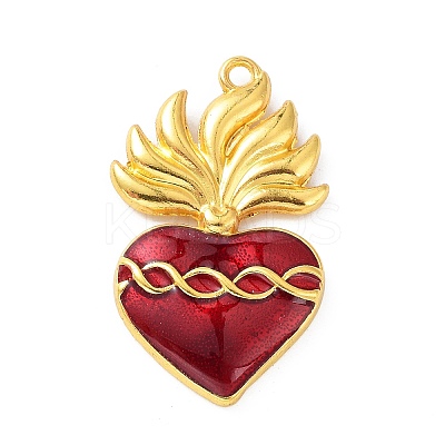 Alloy Enamel Pendants ENAM-P252-04G-1