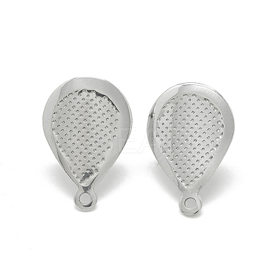 Non-Tarnish 304 Stainless Steel Stud Earring Findings STAS-Q225-08A-1