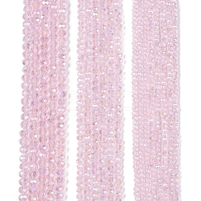 Electroplate Glass Beads Strands EGLA-A044-T6mm-B10-1