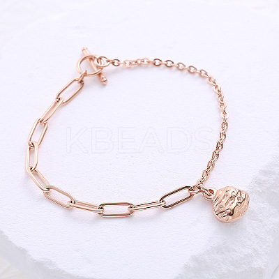 Stainless Steel Charm Bracelets ZH9600-1