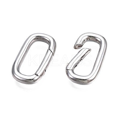Brass Spring Gate Rings KK-N216-357P-1