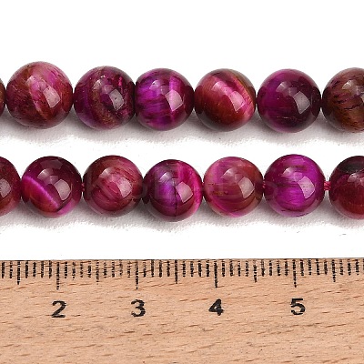 Grade AB Natural Tiger Eye Beads Strands G-F591-18-8mm-05-1