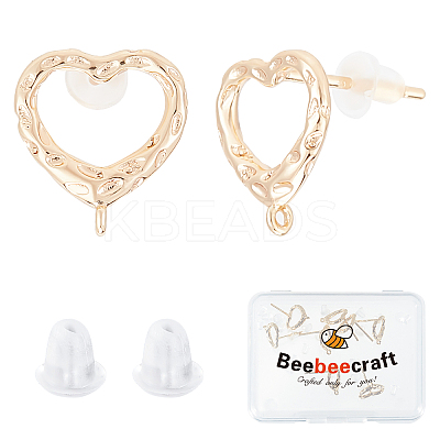 16Pcs Brass Stud Earring Findings KK-BBC0004-56-1
