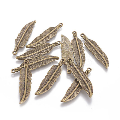 Tibetan Style Alloy Charms TIBEP-16624-AB-NR-1