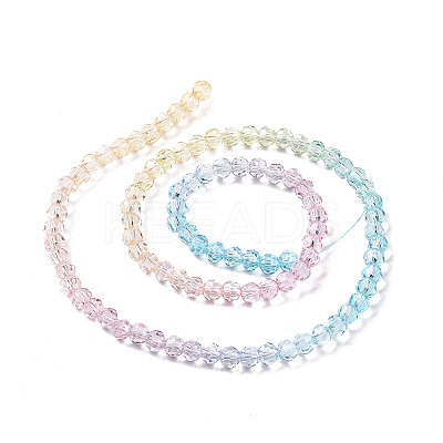Transparent Glass Beads Strands GLAA-E036-07A-1