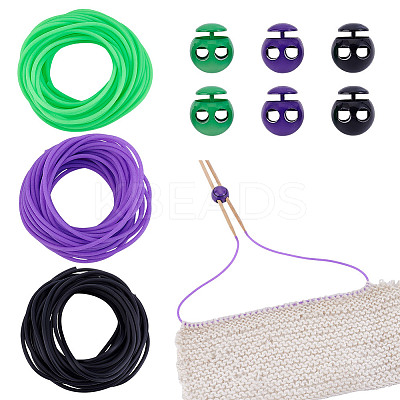 15M 3 Colors Hollow Pipe PVC Tubular Synthetic Rubber Cord RCOR-NB0001-04A-1