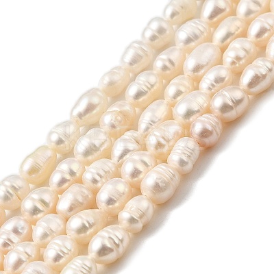 Natural Cultured Freshwater Pearl Beads Strands PEAR-I007-01Q-01B-1