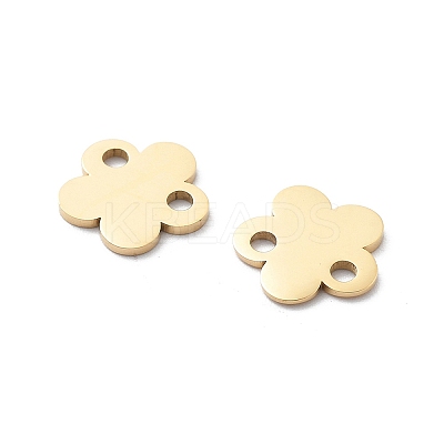 304 Stainless Steel Laser Cut Flower Connector Charms STAS-M111-12G-01-1