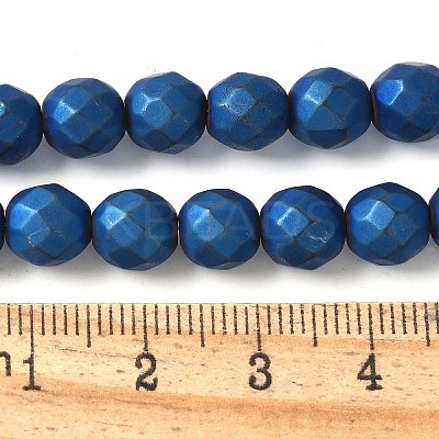 Electroplated Synthetic Non-magnetic Hematite Beads Strands G-S382-01A-1