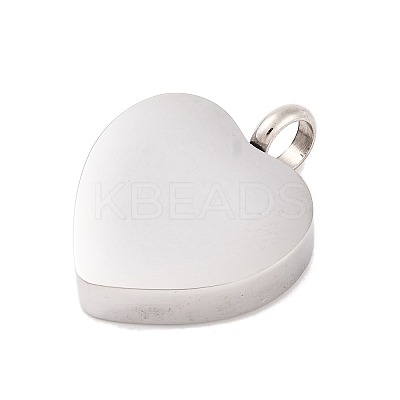 Non-Tarnish 304 Stainless Steel Urn Ashes Pendants BOTT-PW0001-100A-1