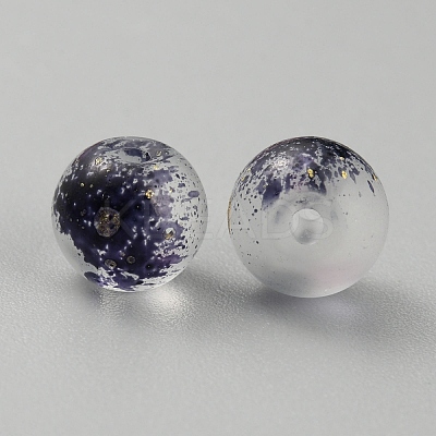 Transparent Frosted Glass Beads LS-GLAA-WH0032-21D-1