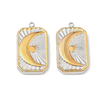 304 Stainless Steel Pendants STAS-T068-68GP-1