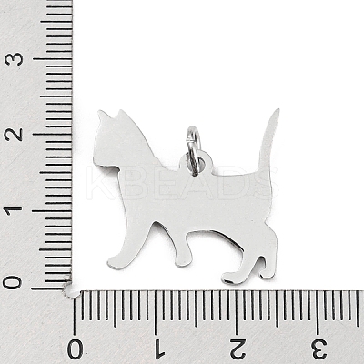 Non-Tarnish 304 Stainless Steel Pendants STAS-E205-06P-1