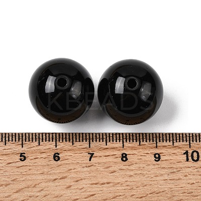 Imitation Jade Acrylic Beads SACR-S188-20mm-01-1