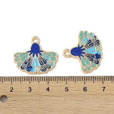 Rack Plating Alloy Enamel Pendants FIND-I038-07E-1