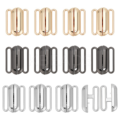 12Pcs 3 Colors Alloy Bikini Clips FIND-PH0018-50-1