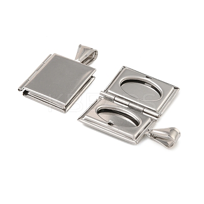 316 Stainless Steel Locket Pendants LS-STAS-K321-02P-1