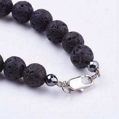 Natural Gemstone Beaded Necklaces NJEW-JN01940-1