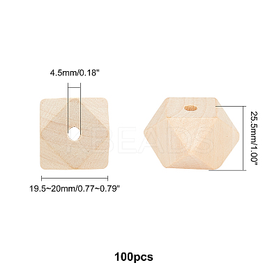 Natural Wood Beads WOOD-PH0001-10B-1