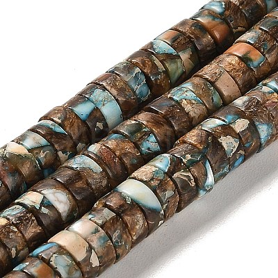 Synthetic Regalite/Imperial Jasper/Sea Sediment Jasper Beads Strands G-F765-N01-03-1
