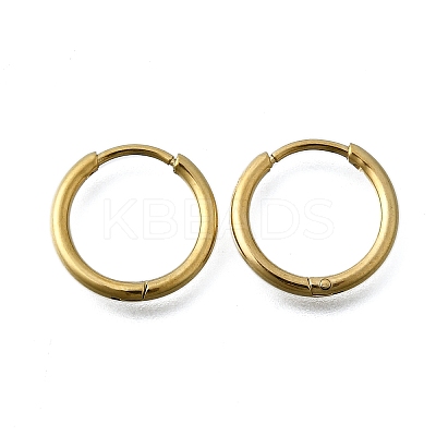 Round 304 Stainless Steel Hoop Earrings EJEW-V005-01G-01-1