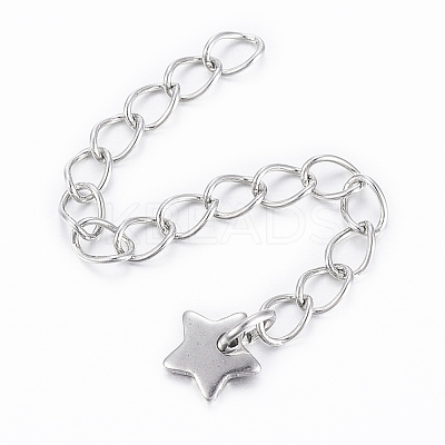 Tarnish Resistant 304 Stainless Steel Chain Extender X-STAS-H558-41P-1