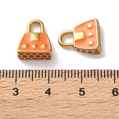 304 Stainless Steel Enamel Charms STAS-L022-549G-03-1