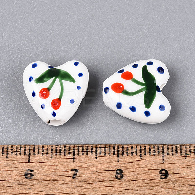 Handmade Porcelain Ceramic Beads PORC-T134-28D-1