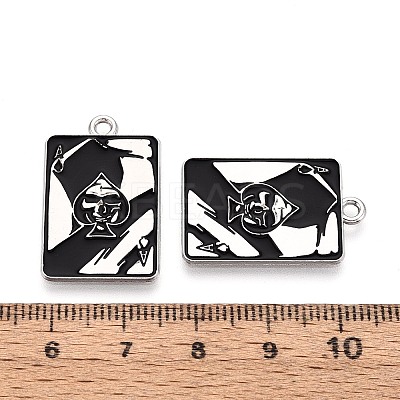 Halloween Theme Alloy and Enamel Pendants ENAM-T021-30D-01-1