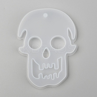 Halloween DIY Skull Pendant Silicone Statue Molds DIY-P006-41-1