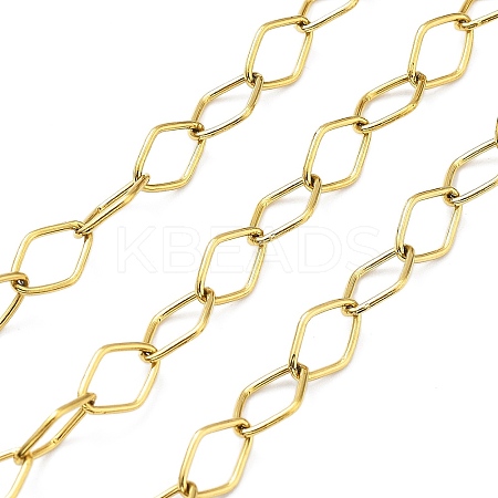 Ion Plating(IP) 304 Stainless Steel Rhombus Link Chains CHS-L019-10G-1