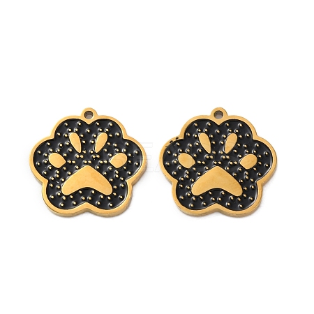 Ion Plating(IP) 304 Stainless Steel Enamel Charms STAS-M102-59G-1
