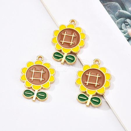 Eco-Friendly Alloy Enamel Pendants LS-X-ENAM-Q437-015-NR-1