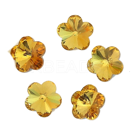 Glass Rhinestone Cabochons RGLA-WH0013-09F-1