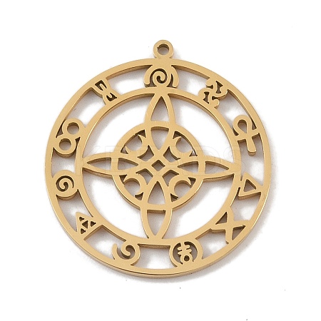 304 Stainless Steel Pendants STAS-B062-16G-1