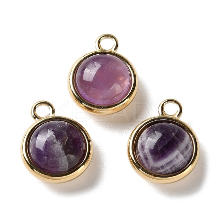 Natural Amethyst Pendants X-STAS-L022-398E-G-1
