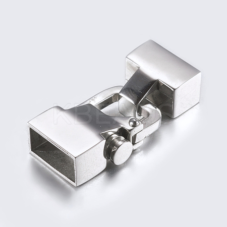 304 Stainless Steel Snap Lock Clasps STAS-P180-21P-1
