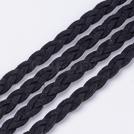 Braided Faux Suede Cord LW-Q008-2.7mm-1090-1