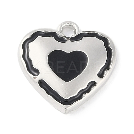 Rack Plating Alloy Enamel Charms PALLOY-F018-13P-01-1