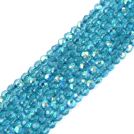 Transparent Glass Beads Strands EGLA-N028-01A-A05-1