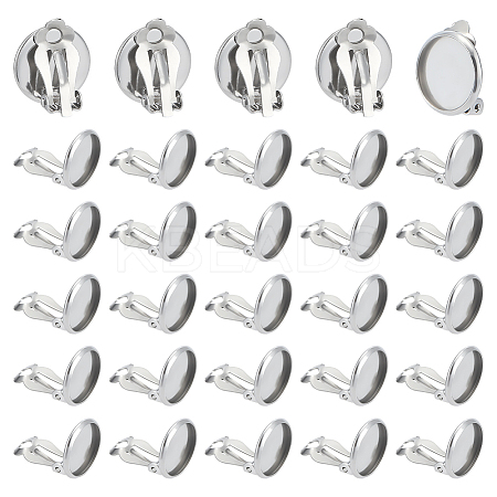 60Pcs 316 Stainless Steel Clip-on Earring Findings STAS-ME0001-61-1