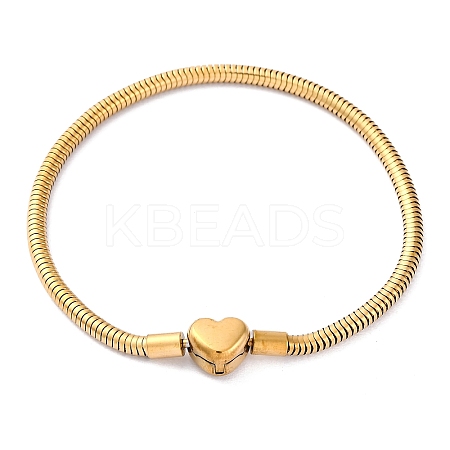 304 Stainless Steel Snake Chain Bracelets for Women BJEW-R010-01G-01-1