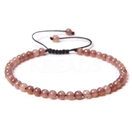 Adjustable Women's Plum Blossom Jasper Beaded Bracelet CN3407-11-1