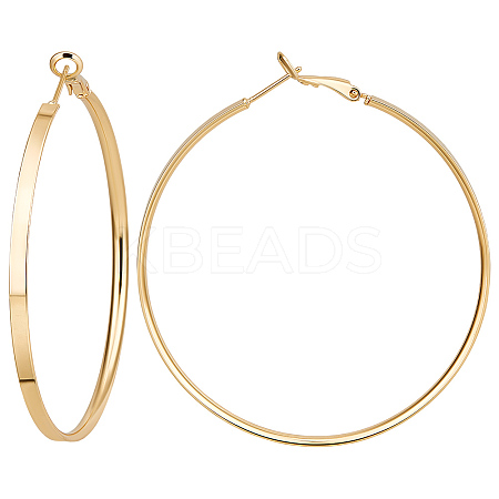 3 Pairs Brass Hoop Earrings for Women EJEW-BBC0001-66G-04-1