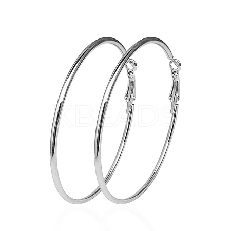 Stylish LED Hoop Earrings for Women - Non-Pierced Clip-On Design LS-ST7736066-1