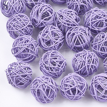 Spray Painted Eco-Friendly Iron Wire Beads IFIN-T009-10B-1