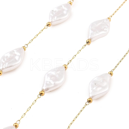 Ion Plating(IP) 304 Stainless Steel Paperclip Chains CHS-P018-04L-G-1