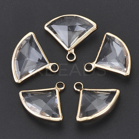 Transparent Glass Pendants GLAA-N038-12A-1