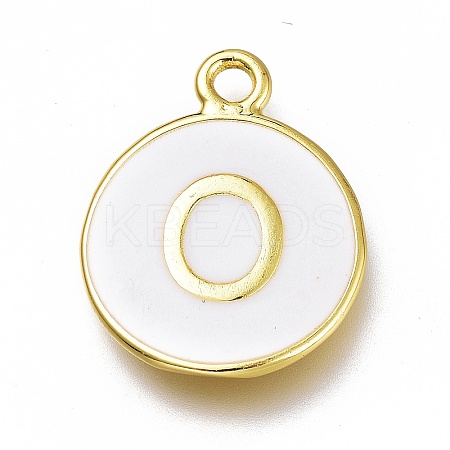 Brass Enamel Pendants KK-H103-01O-G-1